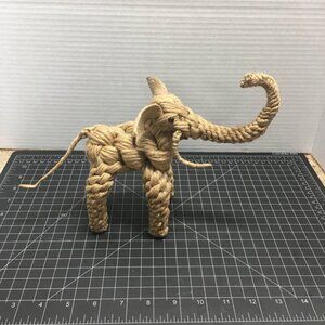 Macrame Elephant Sculpture